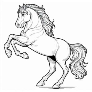 Desenho de Cavalo Desenho Colorir Imprimir 090