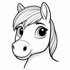 Desenho de Cavalo Desenho Colorir Imprimir 094