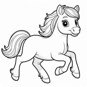 Desenho de Cavalo Desenho Colorir Imprimir 095