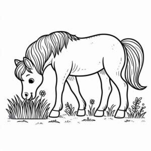 Desenho de Cavalo Desenho Colorir Imprimir 097