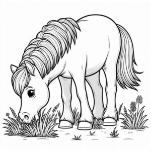 Desenho de Cavalo Desenho Colorir Imprimir 098