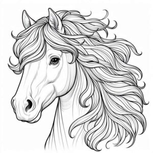 Desenho de Cavalo Desenho Colorir Imprimir 101