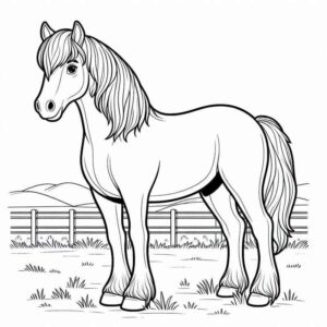 Desenho de Cavalo Desenho Colorir Imprimir 104