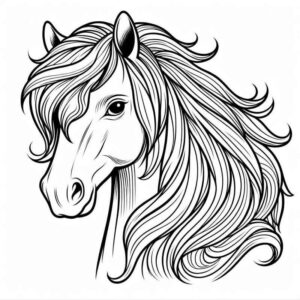 Desenho de Cavalo Desenho Colorir Imprimir 106