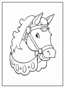Desenho de Cavalo Desenho Colorir Imprimir 110