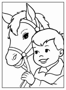 Desenho de Cavalo Desenho Colorir Imprimir 114