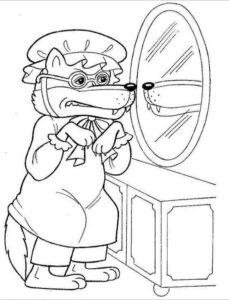 Desenho de Chapeuzinho Vermelho Desenho Colorir Imprimir 09