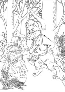 Desenho de Chapeuzinho Vermelho Desenho Colorir Imprimir 10