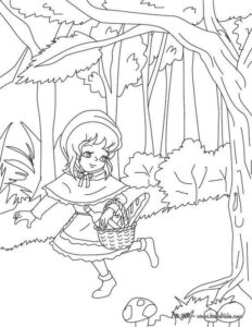 Desenho de Chapeuzinho Vermelho Desenho Colorir Imprimir 19