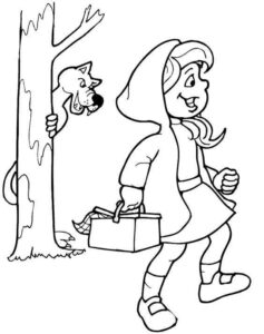 Desenho de Chapeuzinho Vermelho Desenho Colorir Imprimir 20