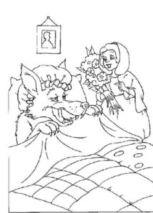 Desenho de Chapeuzinho Vermelho Desenho Colorir Imprimir 21