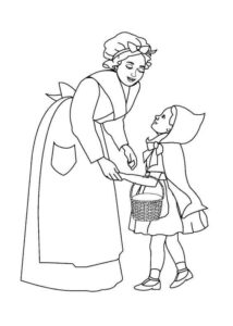 Desenho de Chapeuzinho Vermelho Desenho Colorir Imprimir 22