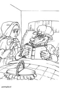 Desenho de Chapeuzinho Vermelho Desenho Colorir Imprimir 23