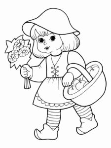 Desenho de Chapeuzinho Vermelho Desenho Colorir Imprimir 29