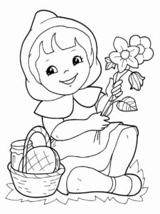 Desenho de Chapeuzinho Vermelho Desenho Colorir Imprimir 30