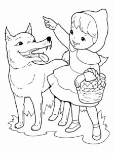 Desenho de Chapeuzinho Vermelho Desenho Colorir Imprimir 33