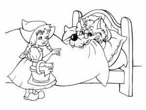 Desenho de Chapeuzinho Vermelho Desenho Colorir Imprimir 36