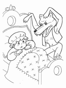 Desenho de Chapeuzinho Vermelho Desenho Colorir Imprimir 37