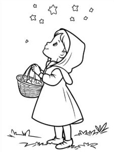 Desenho de Chapeuzinho Vermelho Desenho Colorir Imprimir 45