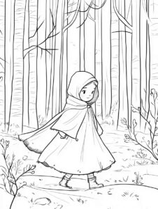 Desenho de Chapeuzinho Vermelho Desenho Colorir Imprimir 46