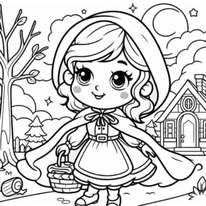 Desenho de Chapeuzinho Vermelho Desenho Colorir Imprimir 54