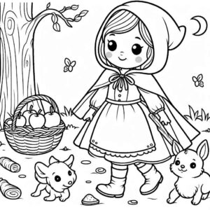 Desenho de Chapeuzinho Vermelho Desenho Colorir Imprimir 55