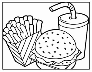 Desenho de Comida Desenho Colorir Imprimir 02