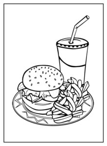 Desenho de Comida Desenho Colorir Imprimir 15