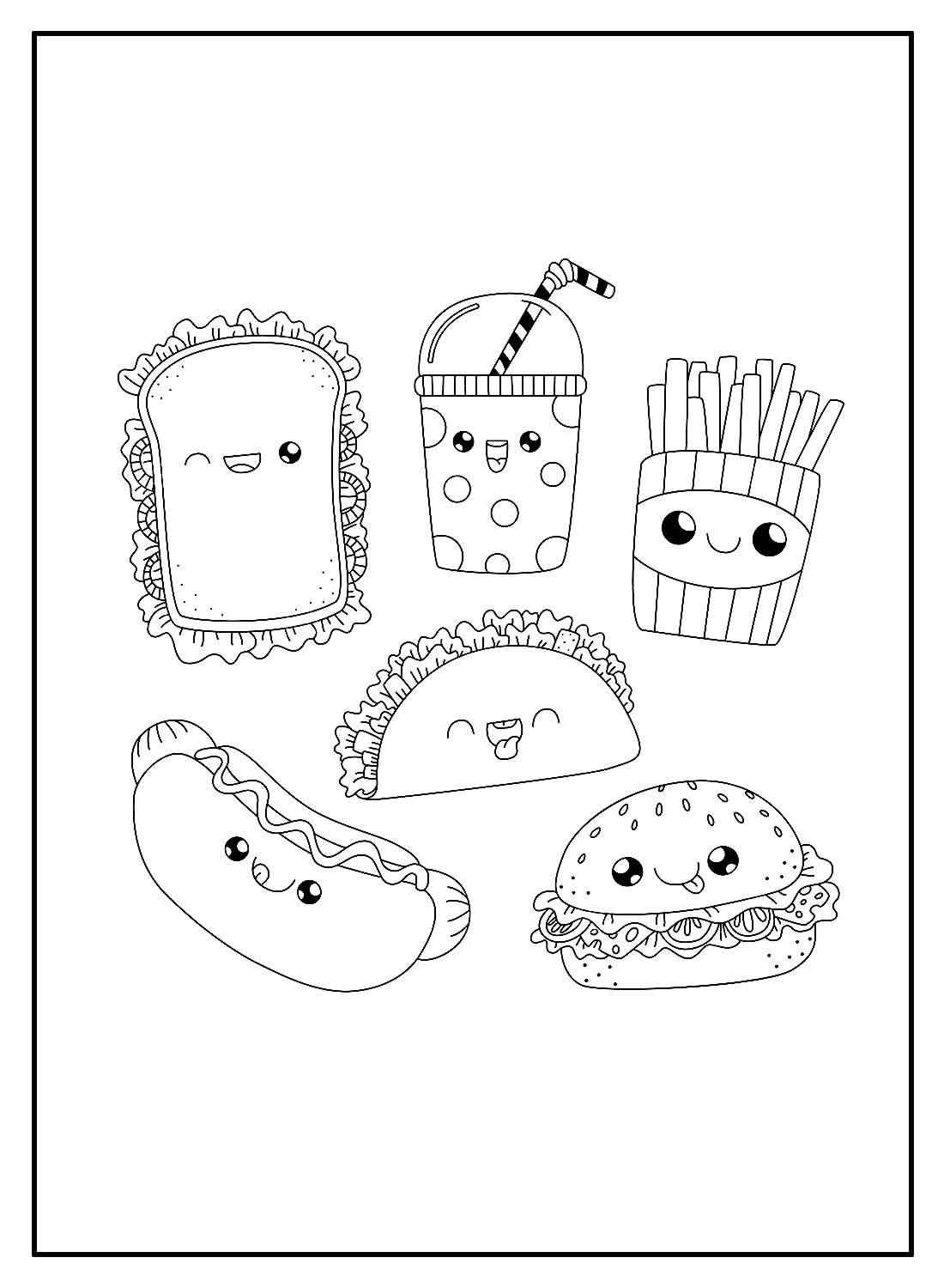 Desenho de Comida Desenho Colorir Imprimir 16