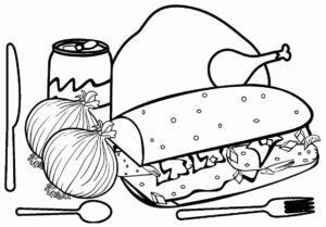 Desenho de Comida Desenho Colorir Imprimir 29