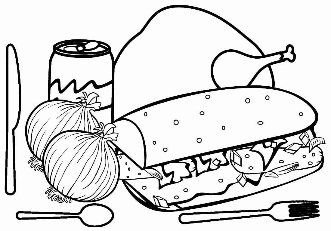 Desenho de Comida Desenho Colorir Imprimir 29