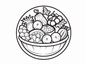 Desenho de Comida Desenho Colorir Imprimir