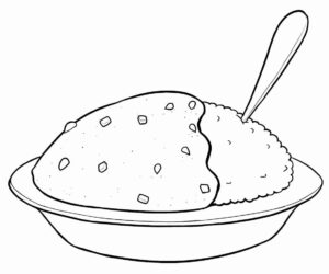 Desenho de Comida Desenho Colorir Imprimir 53