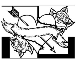 Desenho de Coração Desenho Colorir Imprimir 015