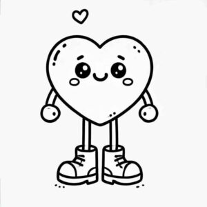 Desenho de Coração Desenho Colorir Imprimir 030