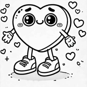 Desenho de Coração Desenho Colorir Imprimir 032