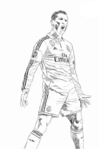 Desenho de Cristiano Ronaldo Desenho Colorir Imprimir 12