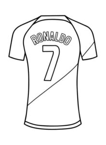 Desenho de Cristiano Ronaldo Desenho Colorir Imprimir 13