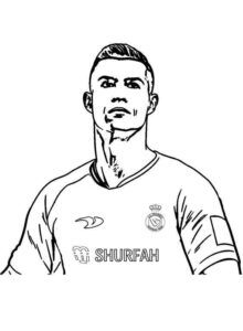 Desenho de Cristiano Ronaldo Desenho Colorir Imprimir 21