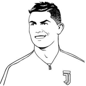 Desenho de Cristiano Ronaldo Desenho Colorir Imprimir 25