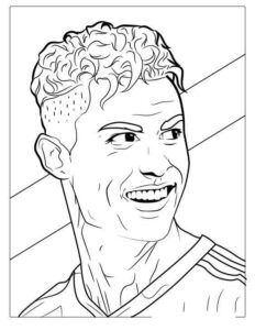Desenho de Cristiano Ronaldo Desenho Colorir Imprimir 26