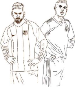 Desenho de Cristiano Ronaldo Desenho Colorir Imprimir 27