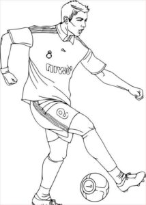 Desenho de Cristiano Ronaldo Desenho Colorir Imprimir 30