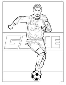 Desenho de Cristiano Ronaldo Desenho Colorir Imprimir 32