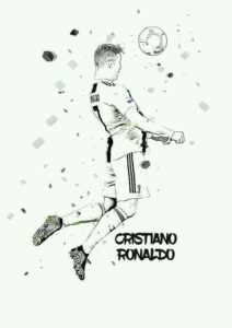 Desenho de Cristiano Ronaldo Desenho Colorir Imprimir 33