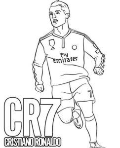 Desenho de Cristiano Ronaldo Desenho Colorir Imprimir 38