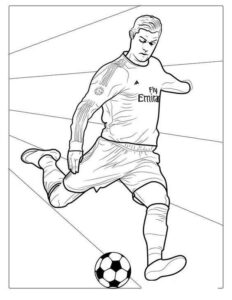 Desenho de Cristiano Ronaldo Desenho Colorir Imprimir 41