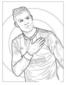 Desenho de Cristiano Ronaldo Desenho Colorir Imprimir 47