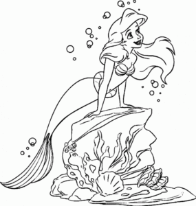 Desenho de Desenho Ariel Colorir Imprimir 01