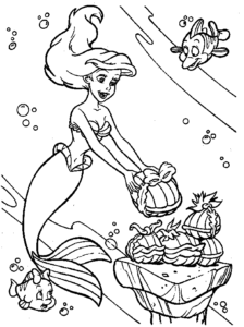 Desenho de Desenho Ariel Colorir Imprimir 04
